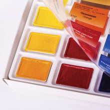 Load image into Gallery viewer, Watercolor set &quot;sonnet&quot; 24 colours full pans set carton box
