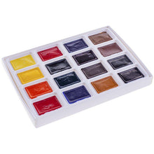 Load image into Gallery viewer, Watercolor set &quot;sonnet&quot; 16 colors full pans set carton box
